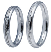 Linden Trauringe / Eheringe Dürnten aus Gold mit Diamant - 1603/1604